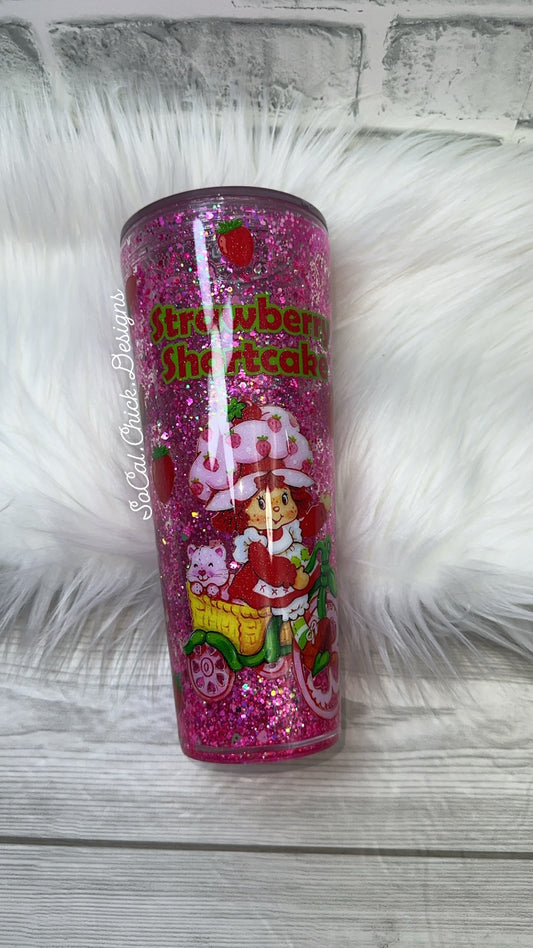 RTS {Strawberry Girl} 24oz Snow Globe