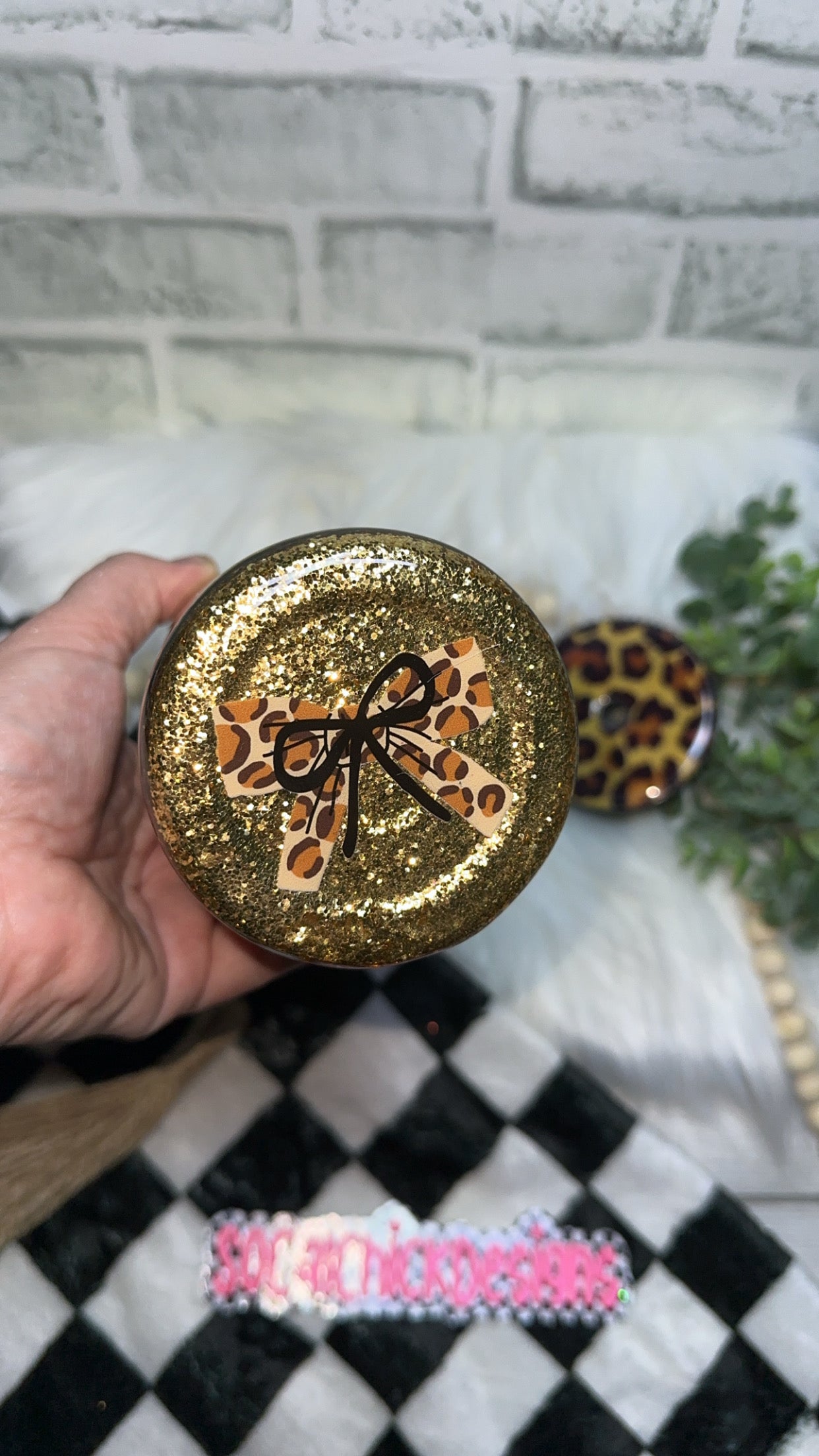 RTS {Expensive & Difficult with Bling Lid} 30oz Skinny Slurp