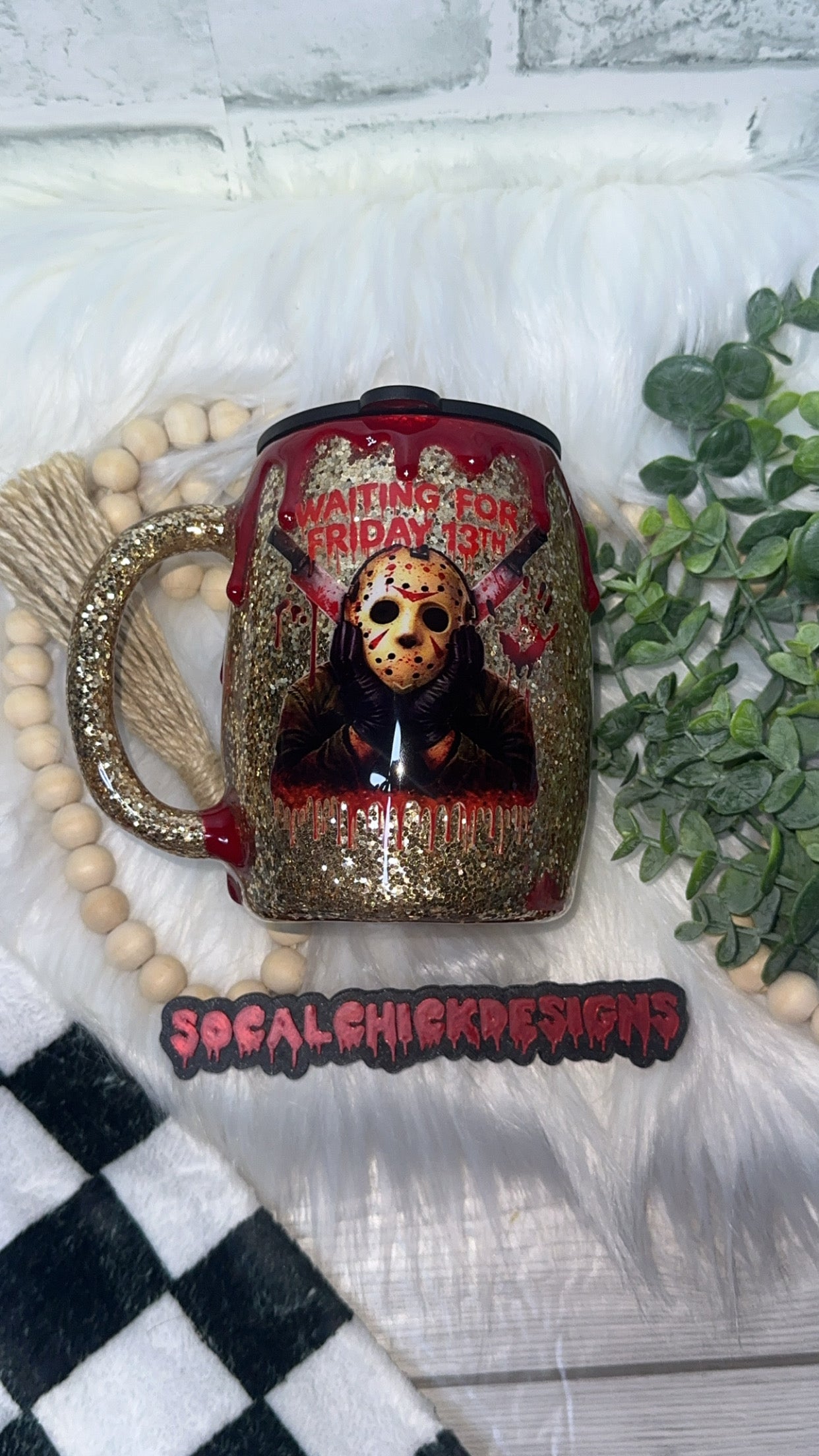 Be RTS {Waiting for Friday the 13th with Drip} 14oz Mug