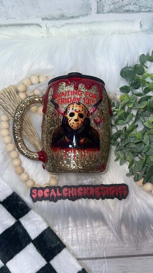 Be RTS {Waiting for Friday the 13th with Drip} 14oz Mug