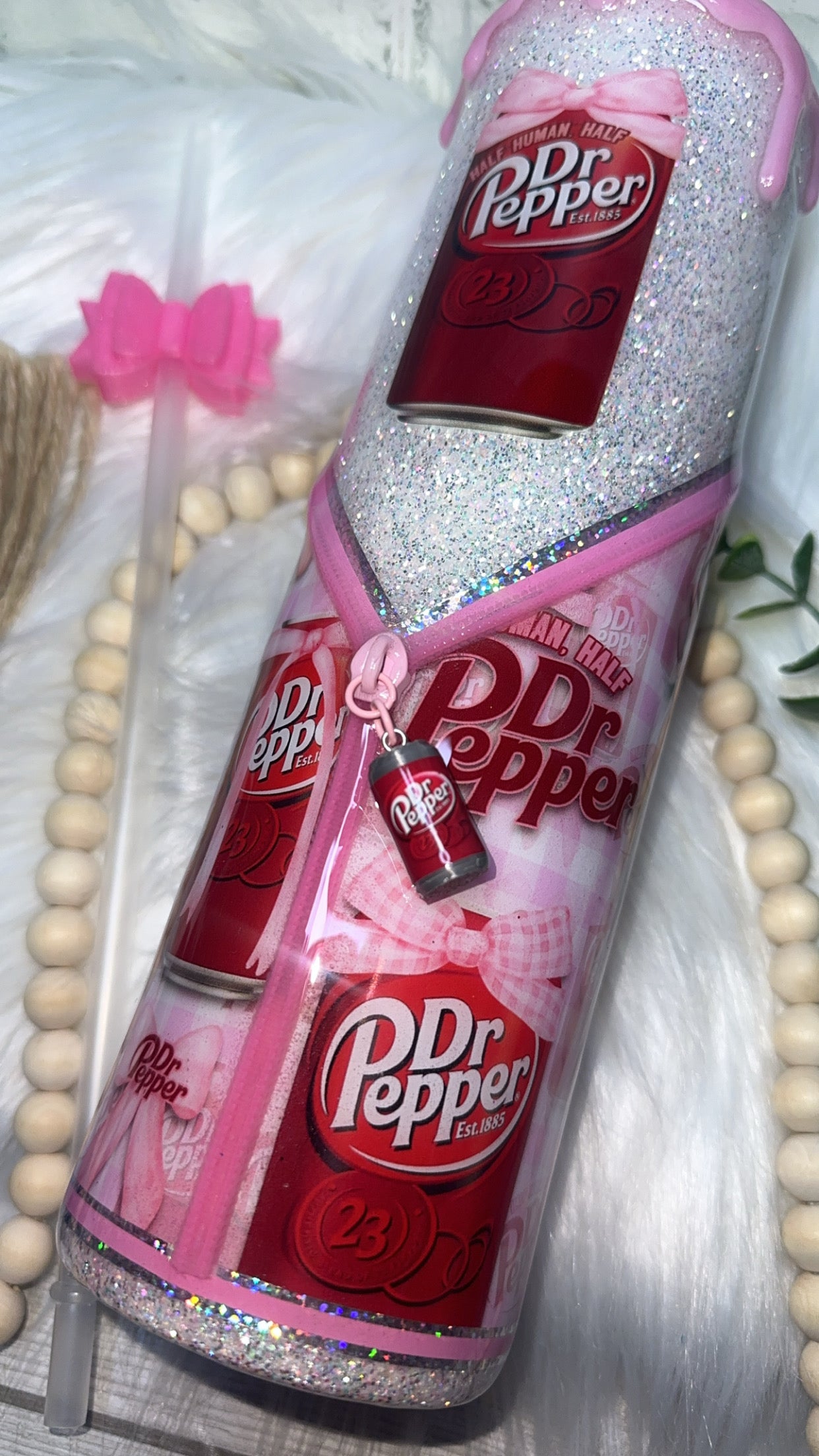 RTS {Half Human Half DP Zipper, Charm, Drip & Snowglobe Bottom} 32oz Skinny