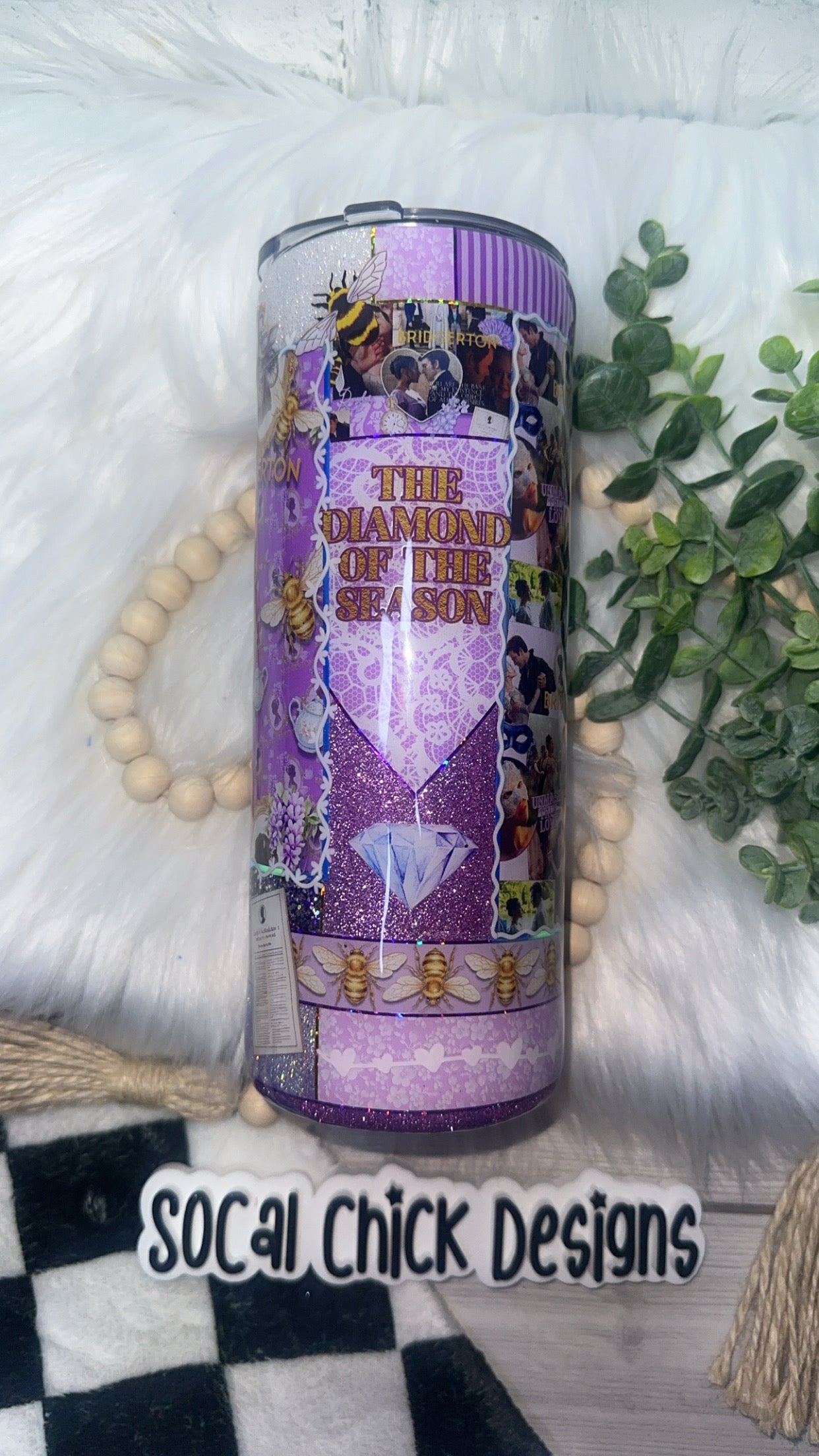 RTS {Diamond Of The Season- Patchwork} 25oz Skinny