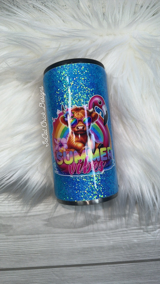 RTS {Summer Vibes} Slim Can Koozie