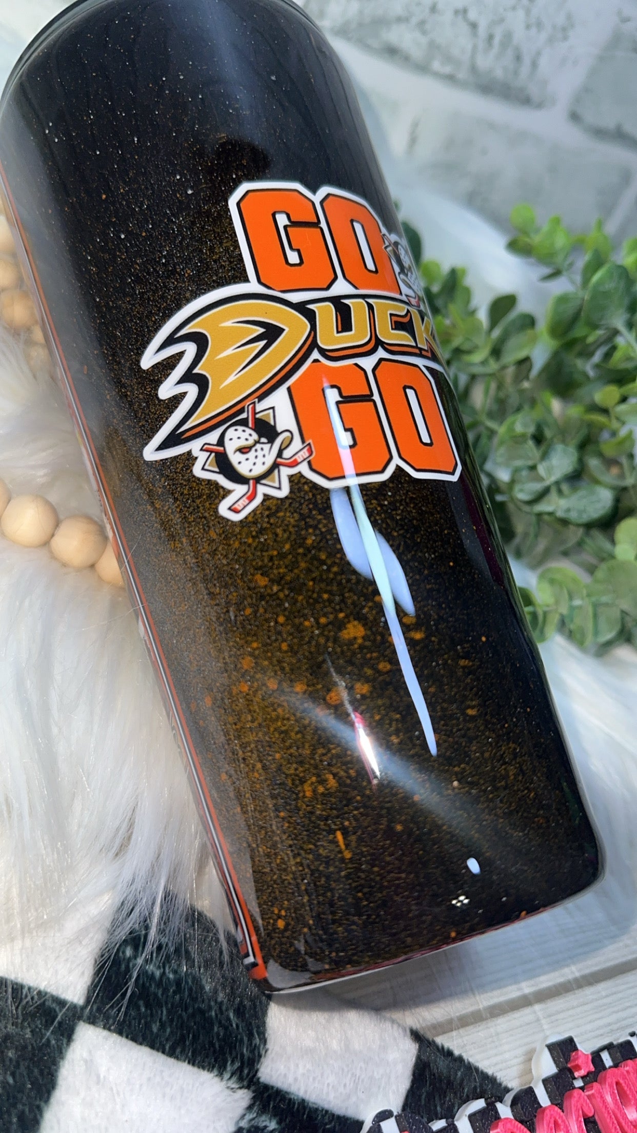 RTS {Go Ducks - No Glitter} 32oz Slim