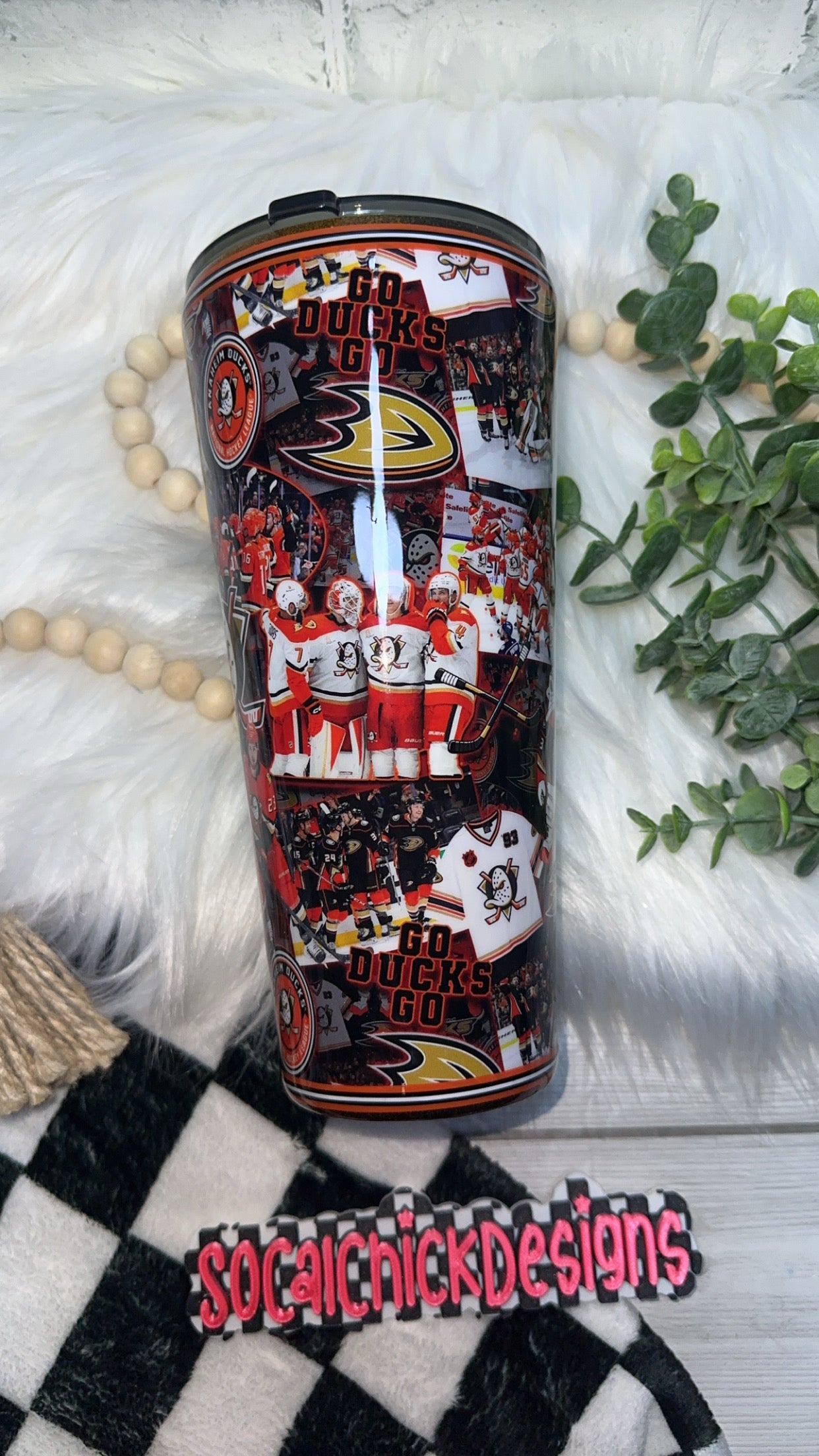 RTS {Go Ducks - No Glitter} 32oz Slim