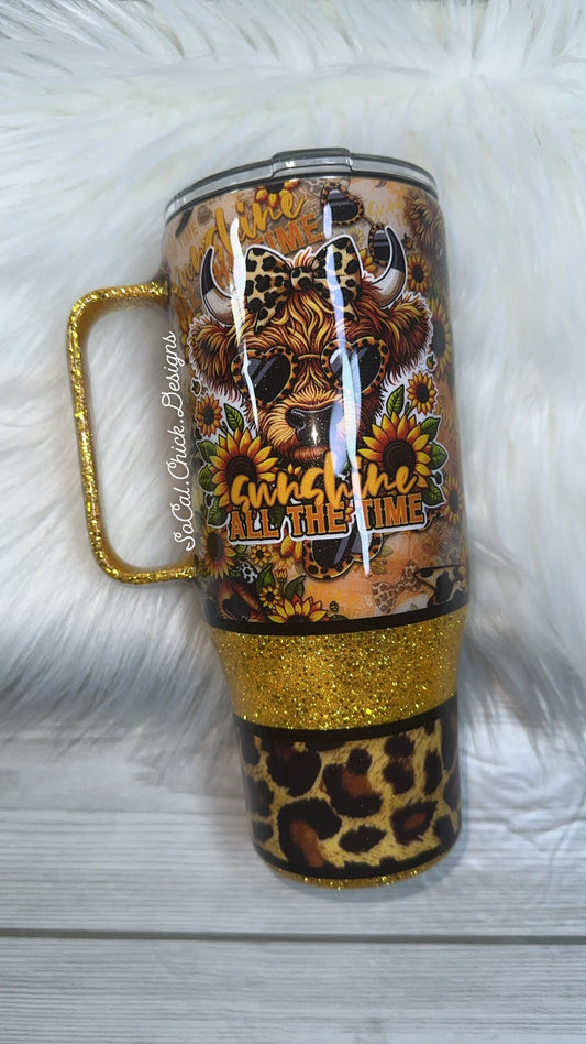 RTS {Sunshine All The Time} 24oz Curve