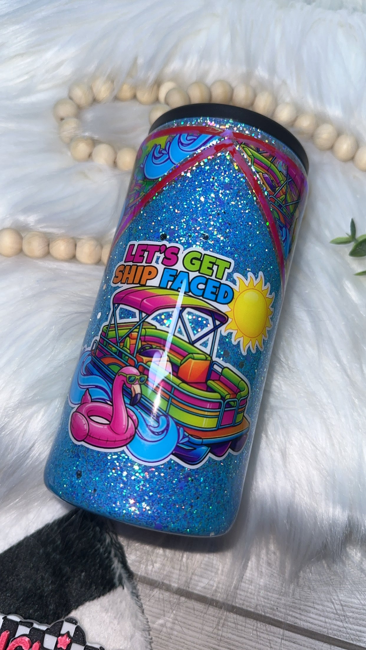 RTS {Let's Get Ship Faced} Slim Can Koozie