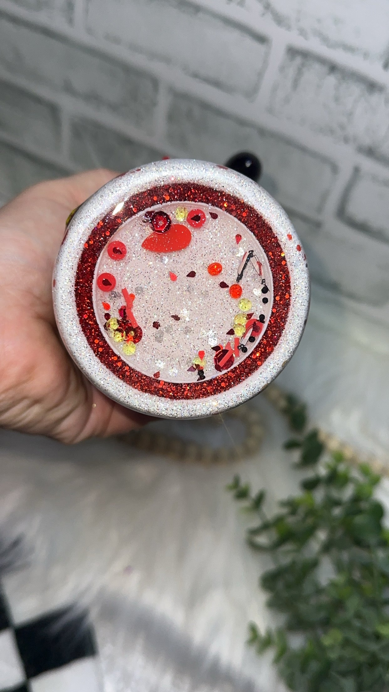 MTO {True Crime Obsessed Zipper Tumbler with Charm, Snow Globe Magnifying Glass Handle & Snow Globe Bottom} Select Your Tumbler Style