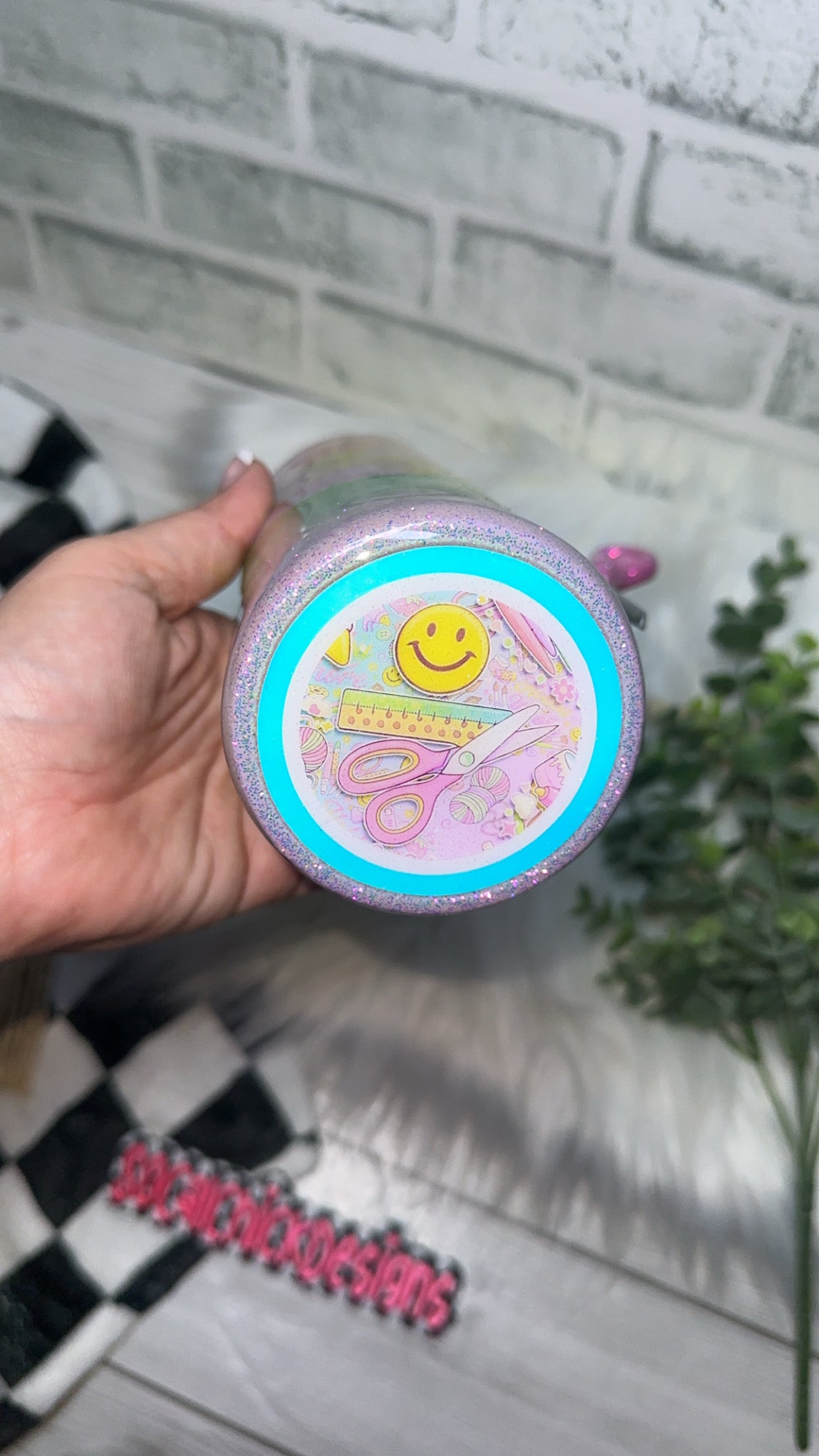 RTS {Hobby Whore with Scissors Element} 24oz Skinny