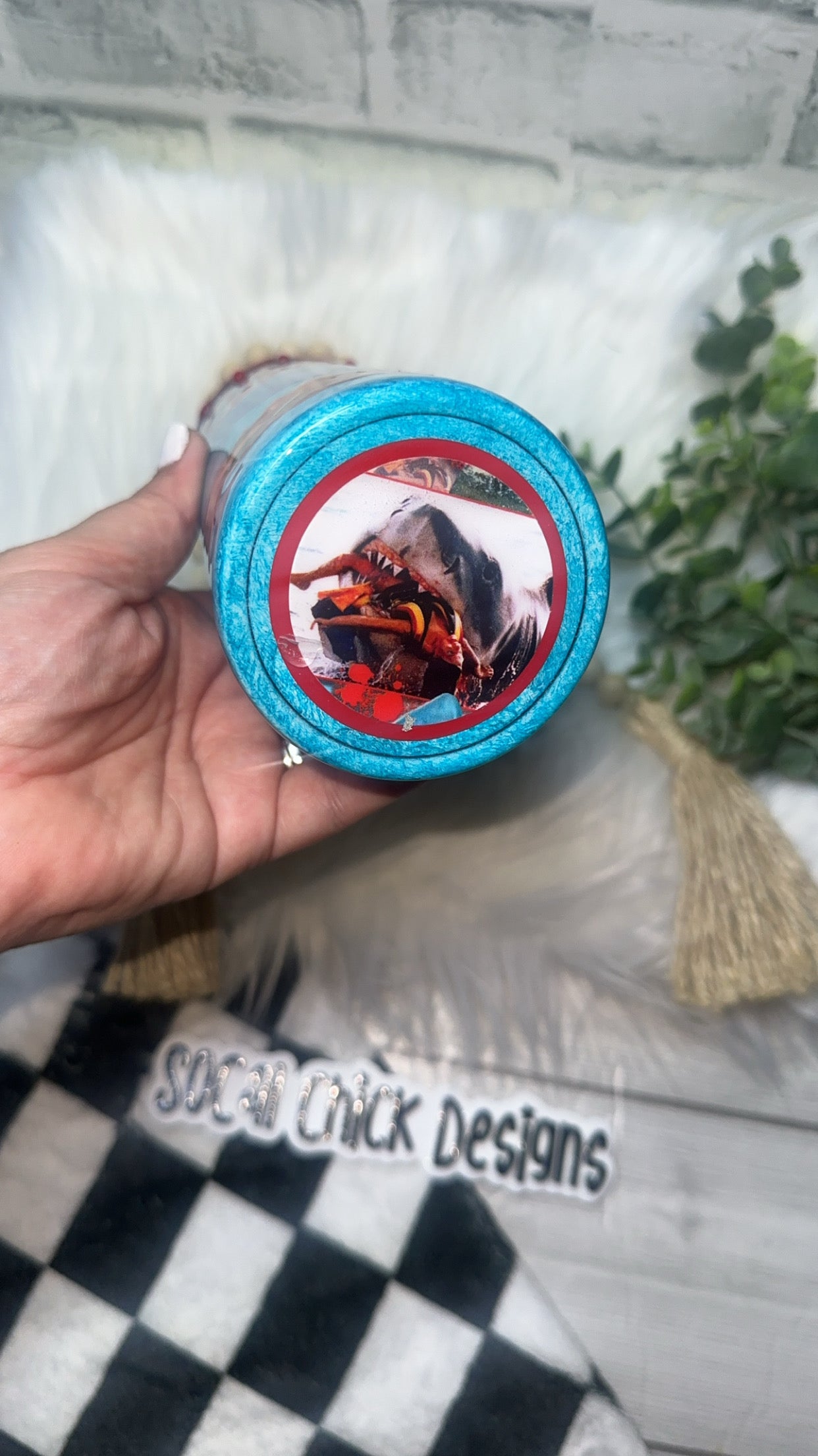 RTS {Jaw s Shark Bite & Drip} 24oz Skinny