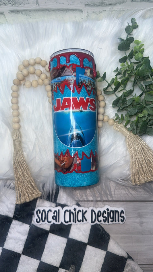 RTS {Jaw s Shark Bite & Drip} 24oz Skinny
