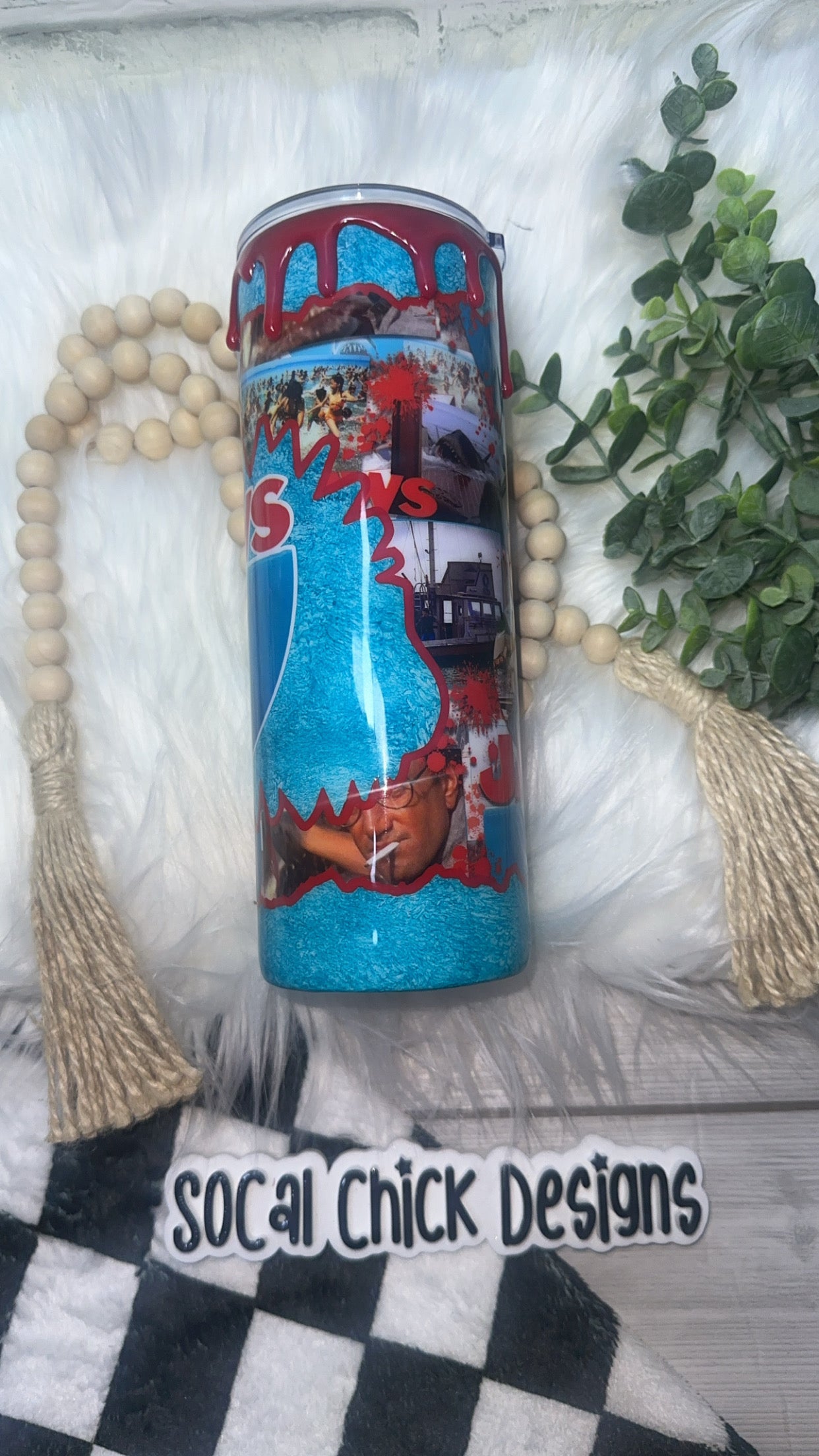 RTS {Jaw s Shark Bite & Drip} 24oz Skinny