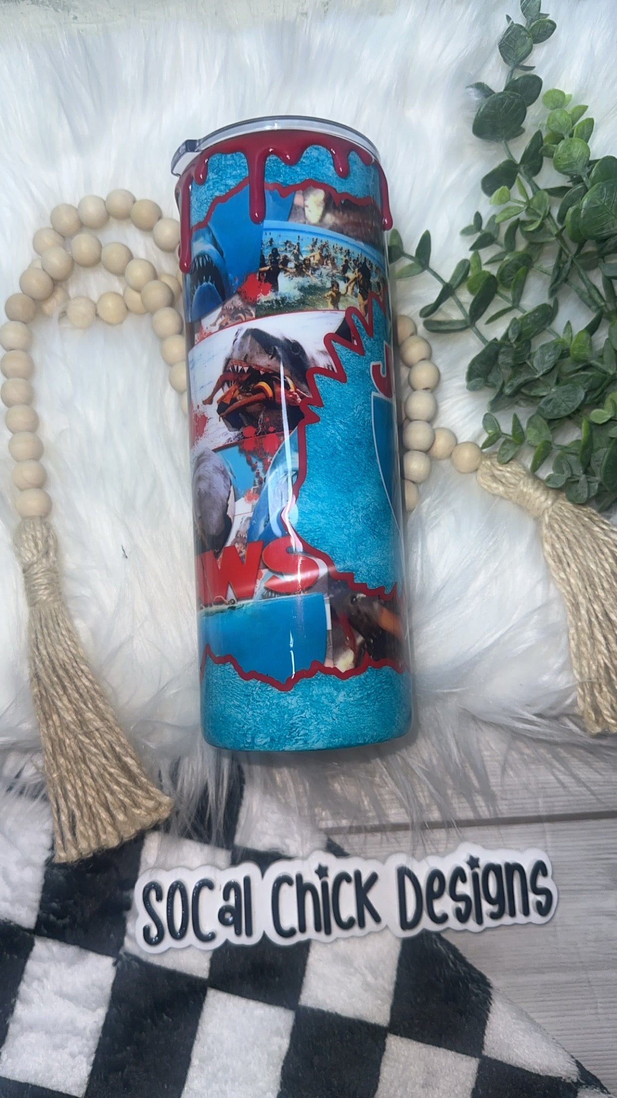 RTS {Jaw s Shark Bite & Drip} 24oz Skinny