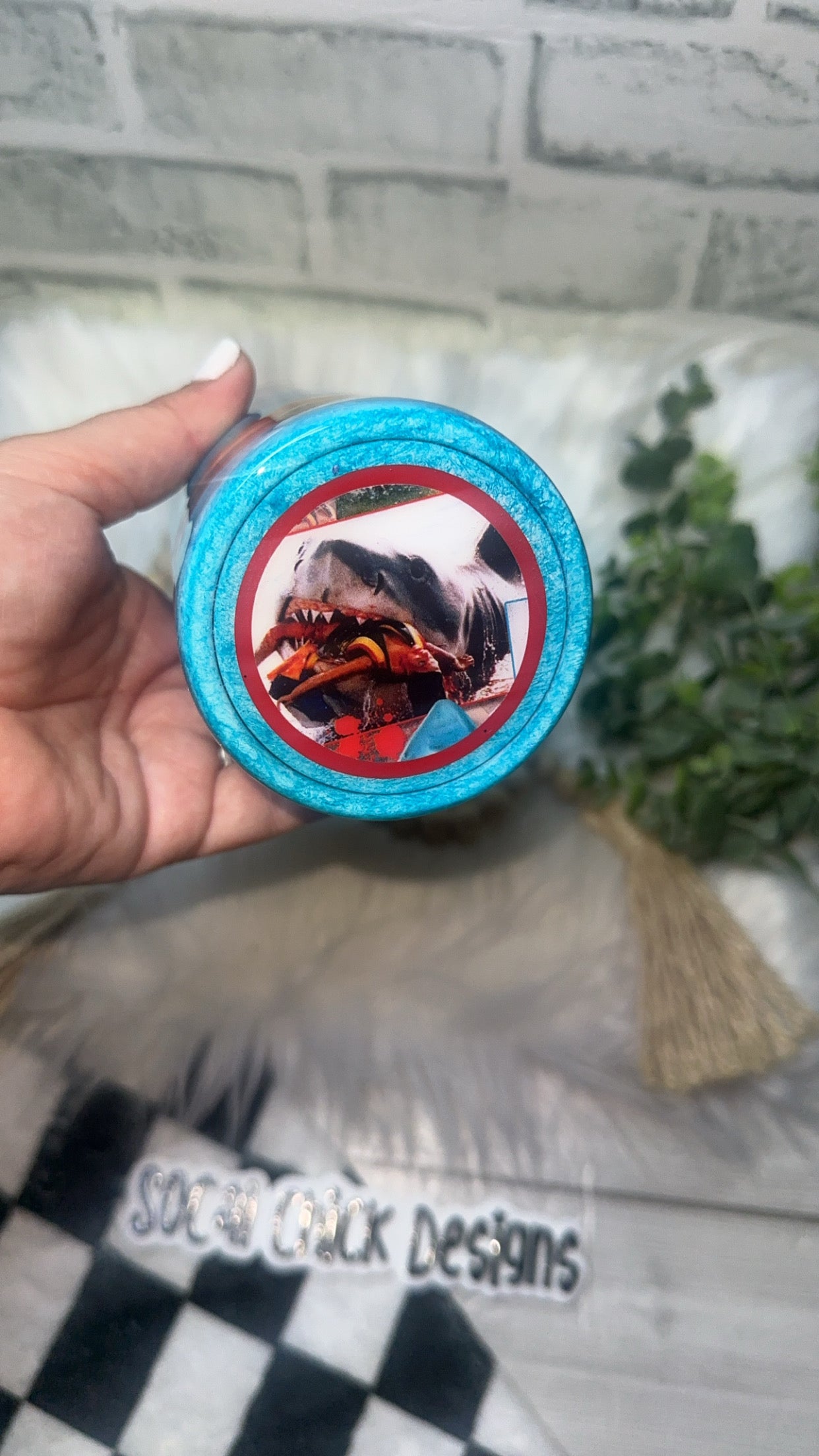 MTO {Jaw s Shark Bite} Select Your Tumbler Style