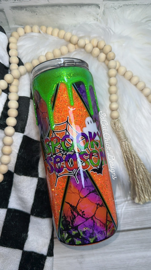 RTS {Spooky Season - GLOW} 25oz Skinny