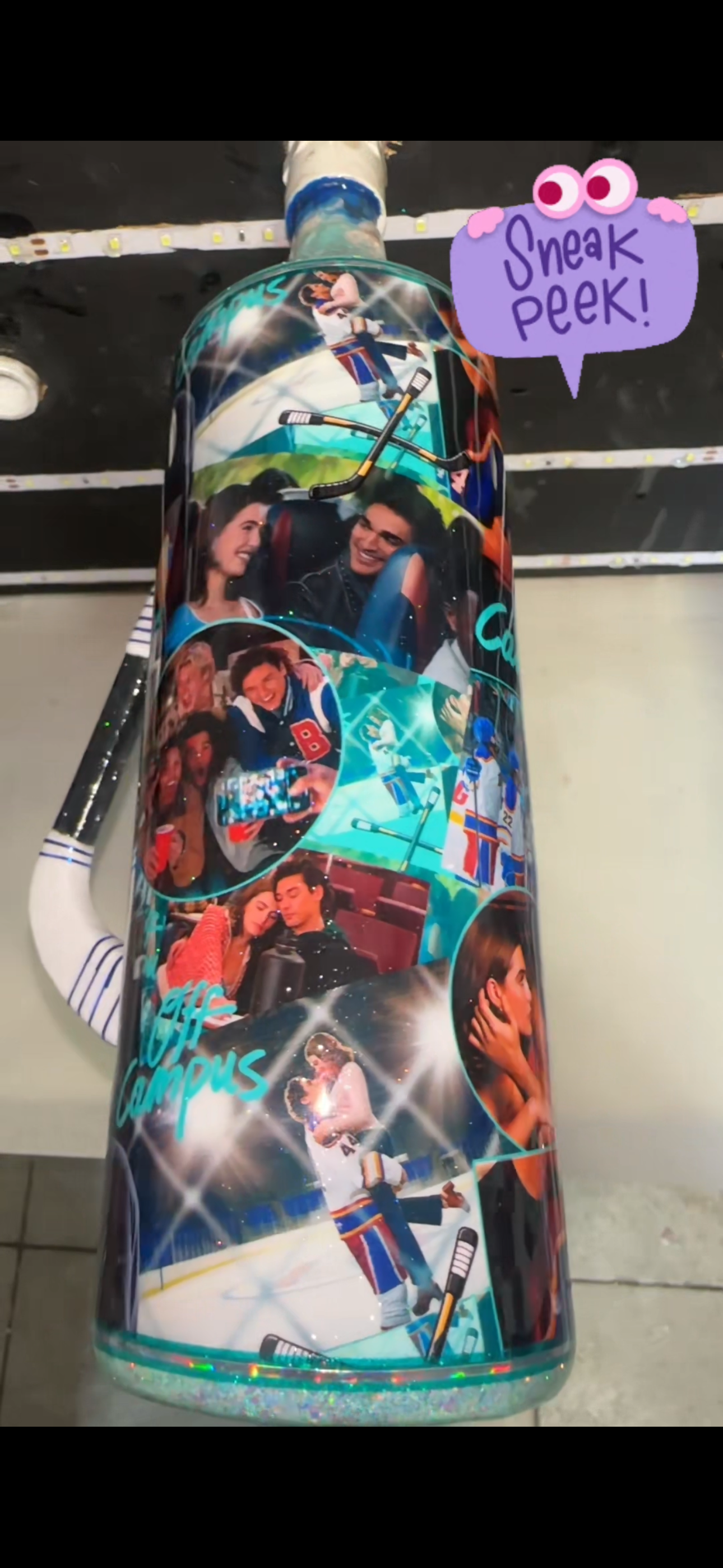 MTO {Off Campus with Hockey Stick Handle} Select Your Tumbler Style