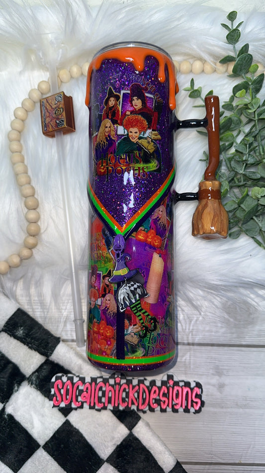 RTS {It's Just A Bunch Of H P, Zipper & Charm, Broom Handle, SnowGlobe Bottom & Drip} 32oz Skinny