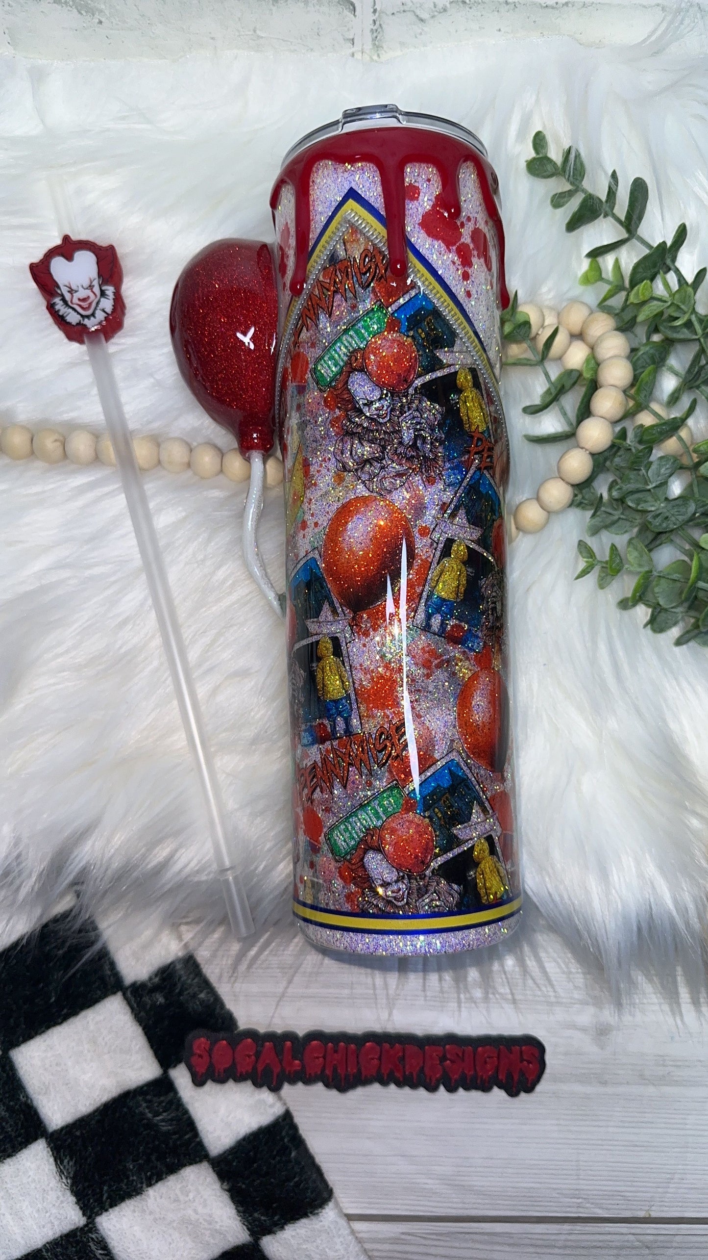 RTS {Penny Polaroid, Zipper & Charm, Balloon Element, SnowGlobe Bottom & Drip} 32oz Skinny