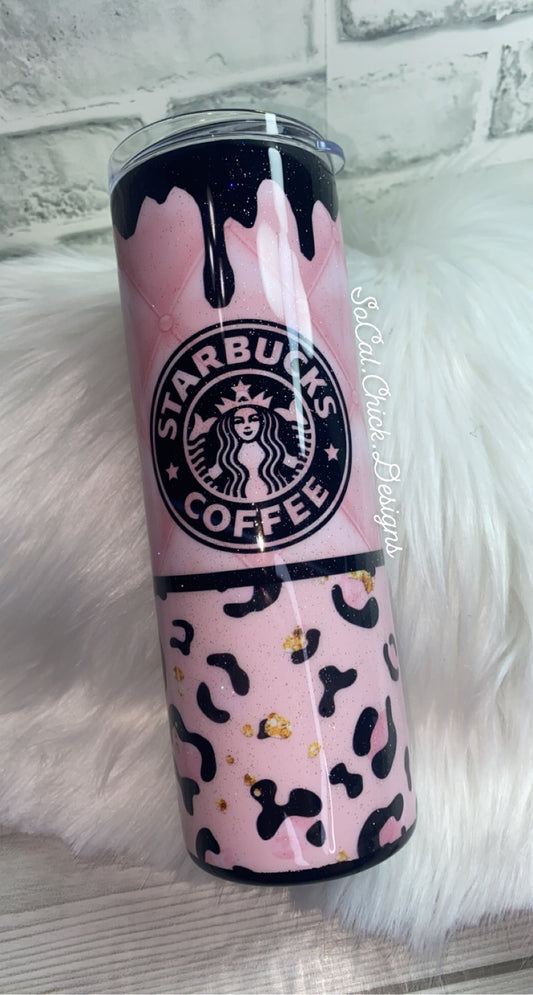 RTS {Tufted Pink Starbux} 20oz Skinny