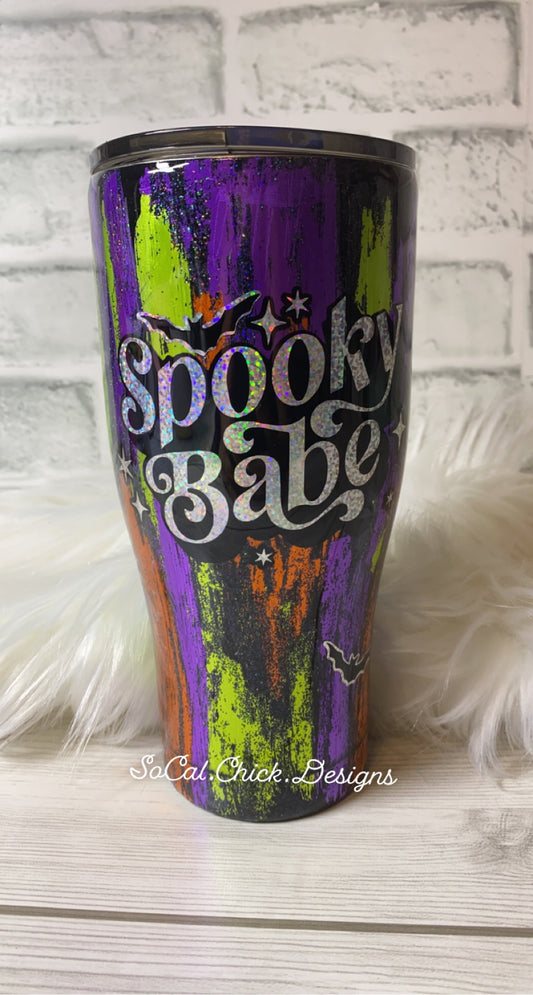 RTS {Spooky Babe} 24oz Curve