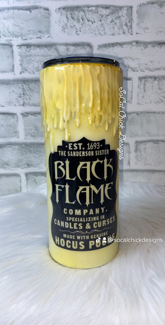 RTS {Split Black Flame Candle Book} 30oz Fatty