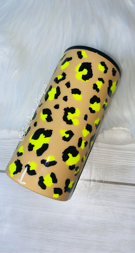 RTS {Leopard} Skinny Can Koozie